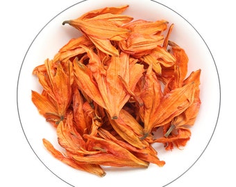 500g Organic Chinese Orange Lily Flower Lilium Bai He Hua Dried Herbal Tea