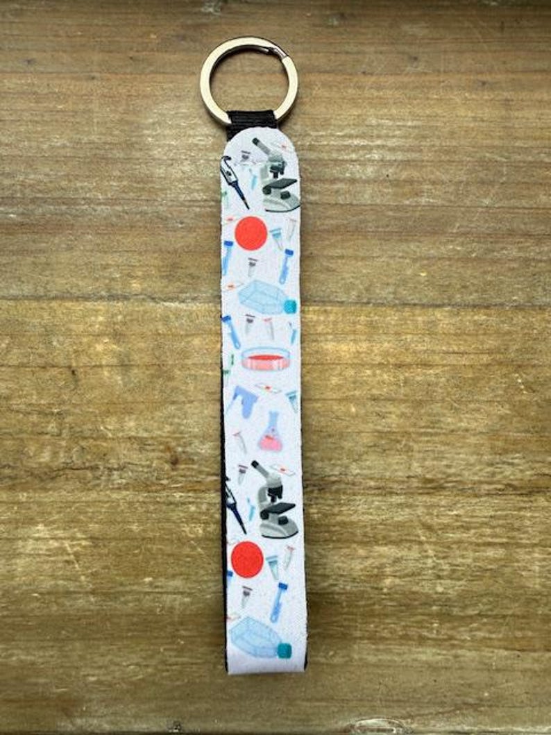 Microbiology Wristlet/lip Balm Holder Keychain, Science Gift, Lab Tech ...