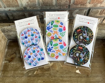 Science Car Coasters, Car accessories, Car Gift, Chemistry Coasters, Science Teacher Gift, Microbiology Coasters, Biology