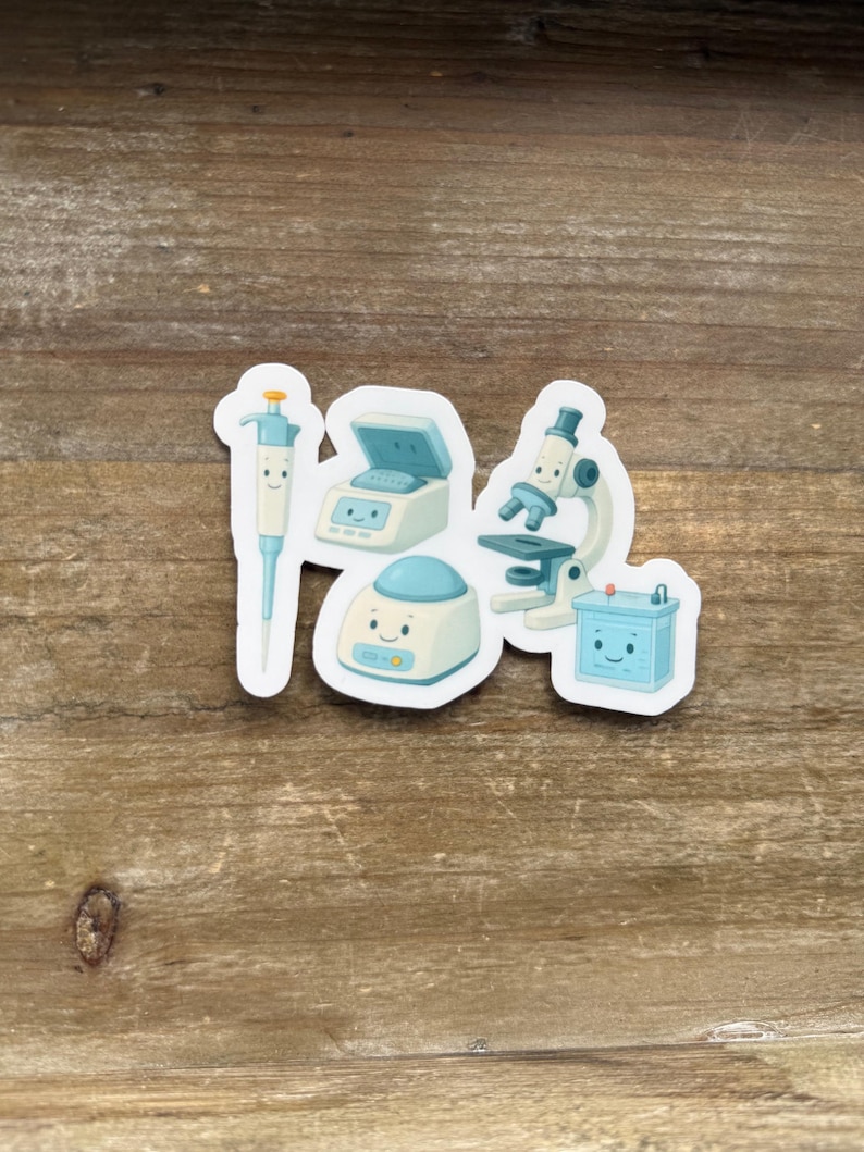 Microscopic Sticker Lab Cute Science Sticker, Microbiology Sticker, Infectious Disease, Public ...