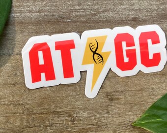Science Humor Sticker, Biology Sticker, DNA sticker, Rock band sticker, Science teacher, Graduation Gift, Lab tech, water bottle sticker