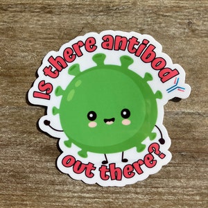 Antibody Science Sticker, Biology Sticker, Microbiology Gift, Nursing Sticker,  Lab Tech, Med tech, Laboratory Gift, Science Teacher