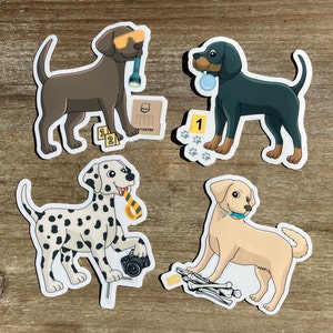 Forensics Dogs, Crime Scene Puppies stickers, Last Responder Dogs, CST, Crime Scene techs, Forensic Science, Forensics Stickers