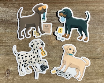 Forensics Dogs, Crime Scene Puppies stickers, Last Responder Dogs, CST, Crime Scene techs, Forensic Science, Forensics Stickers