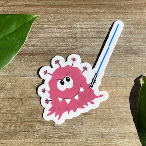 Bacteria Resistance Stickers, Infectious Disease, Microbiology, Biology Humor, Science Humor, Public Health, Lab Tech, Microbe Stickers