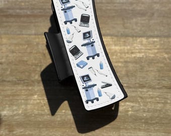 Ultrasound Hair Clip, Ultrasound Tech Gift, Imaging, Diagnostic Medical Sonographer, Sonographer Gift, Medical Imaging Tech, RDMS
