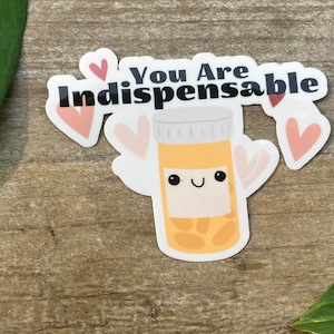 Pharmacy Inspirational Sticker, Mental Health, Rx humor, Pharmacy Tech Sticker, CPT Gift, Pharmacist Gift, Grad Gift, Nursing Sticker