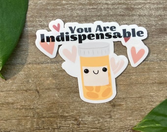 Pharmacy Inspirational Sticker, Mental Health, Rx humor, Pharmacy Tech Sticker, CPT Gift, Pharmacist Gift, Grad Gift, Nursing Sticker