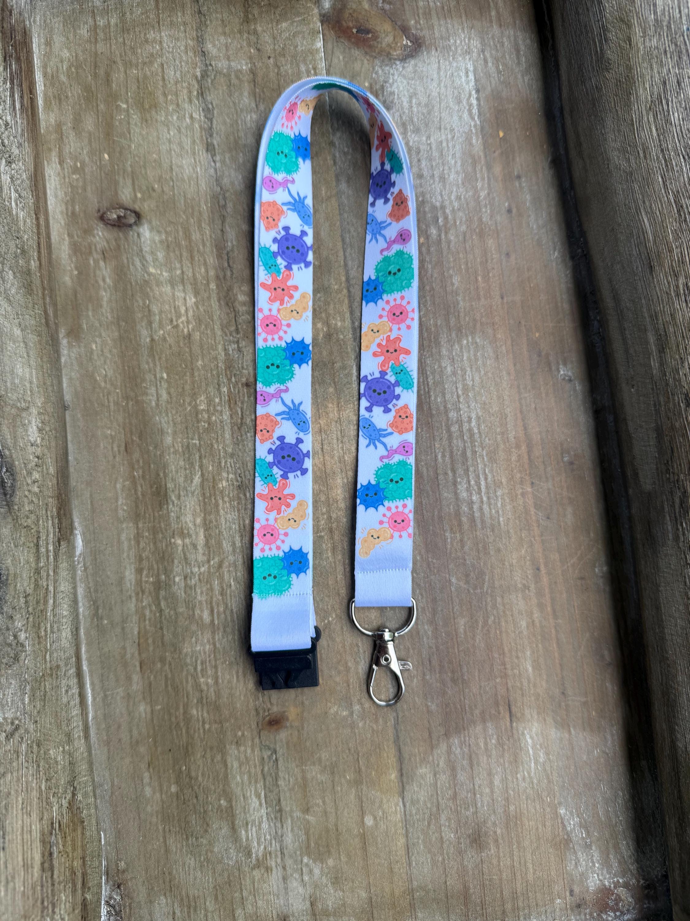 Lab Tech Landyard Microbes Lanyard, Microbiology Lanyard, Lab Tech, Science Teacher, Lab ...