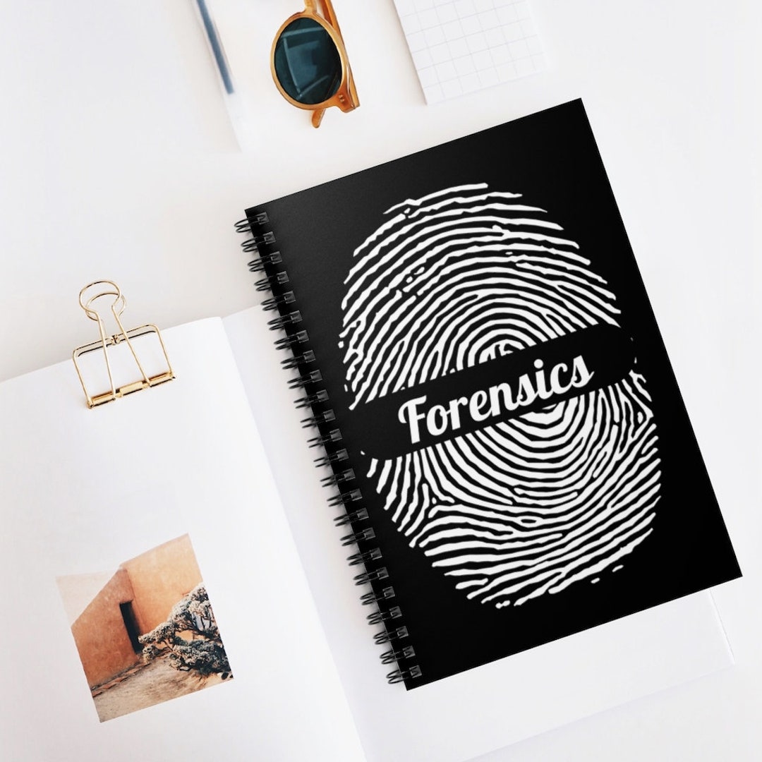 Forensic Science Journal, Forensics Spiral Notebook, Crime Scene