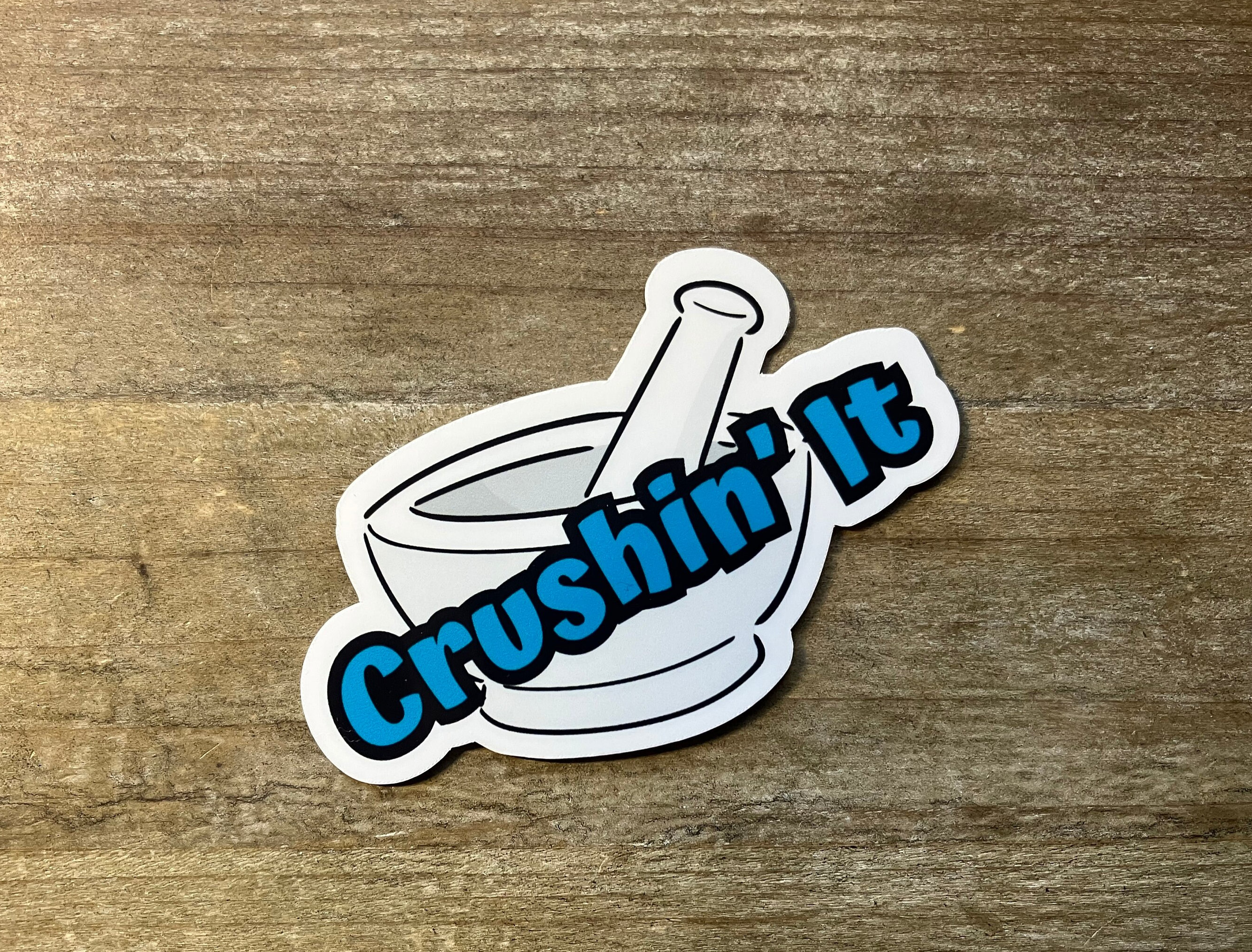 Crushin It Pharmacy Sticker, CPHT Sticker, Pharmacy Humor Sticker ...
