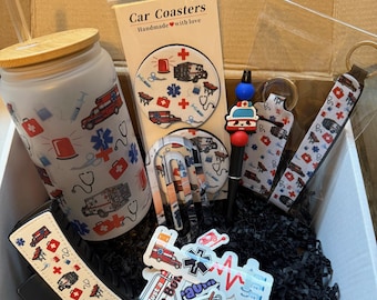 EMS Gift Bundle, EMT Gift Bundle, Emergency Services, NREMT, Medic Gift Box, Paramedic, Teacher, Emergency Medical Tech Gift Box, Ambulance