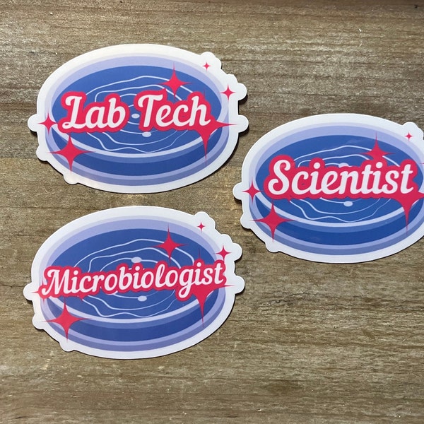 Science B Doll Inspired Stickers, Microbiologist, Lab Tech, Biology, Science Teacher, Scientist, Gift, Medical Tech, Laboratory Sticker