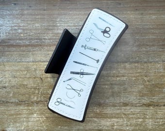 Mortician Hair Clip, Embalmer Claw Clip, Surgical Tools, Mortician Gift, Autopsy Tools, Funeral Director, Mortuary Science, Undertaker Gift