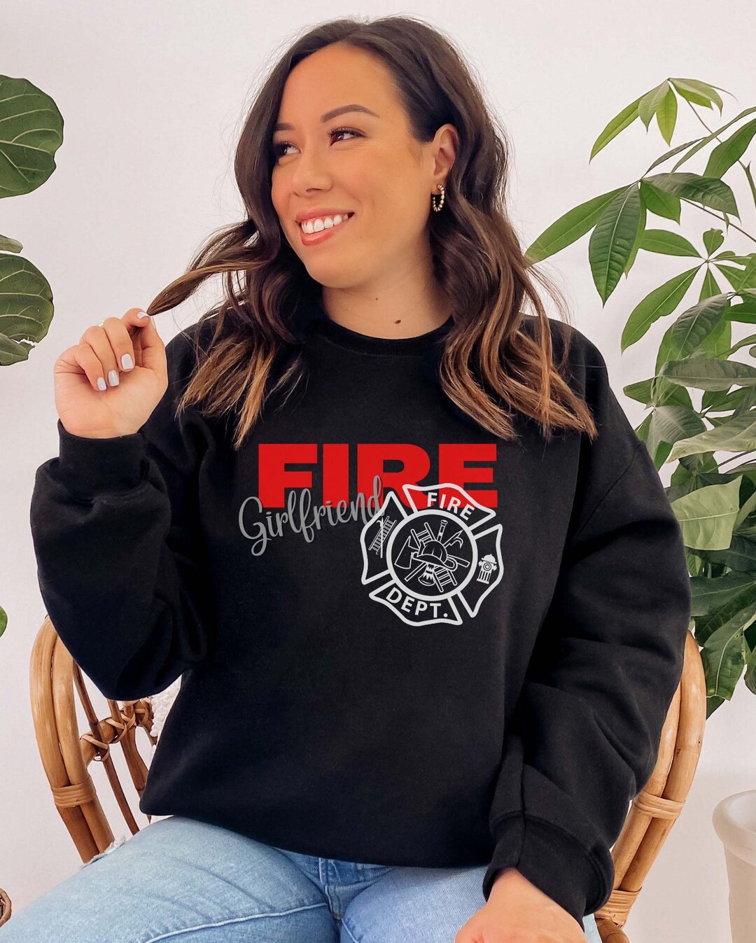 Gathering Fire Crewneck Sweatshirt for Women
