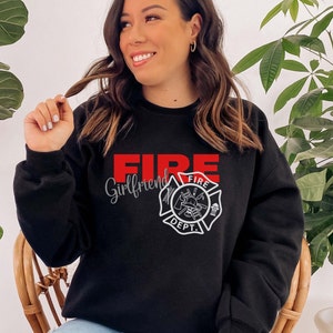 Fire Colors Crewneck Sweatshirt for Women