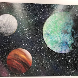 Tri Planet Space Spray Painting