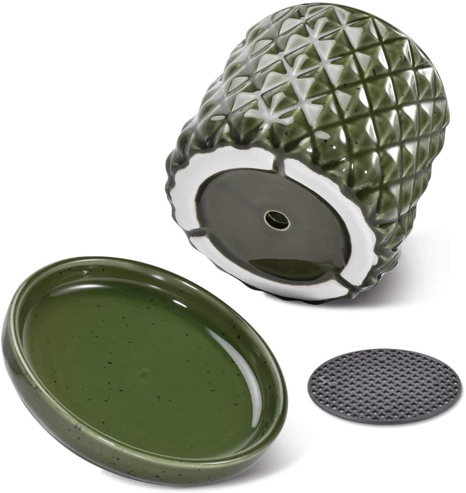 4.75 Ceramic Flower Pots with Drainage Holes Saucers Etsy