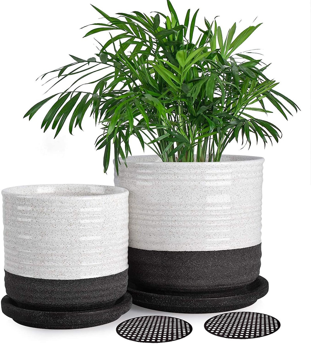 Ceramic Planters Pots With Drainage Hole and Saucers 6 Inch Etsy