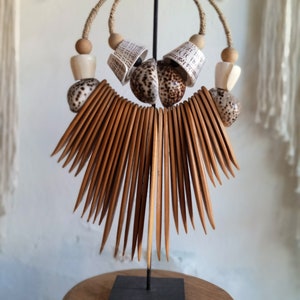 Papuan Necklace Traditional Ornament.Ethnic Style. Tribal Art