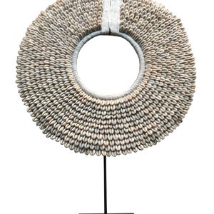 Round Shell Necklace. Papuan Necklace Traditional Ornament.Ethnic Style. Tribal Art.
