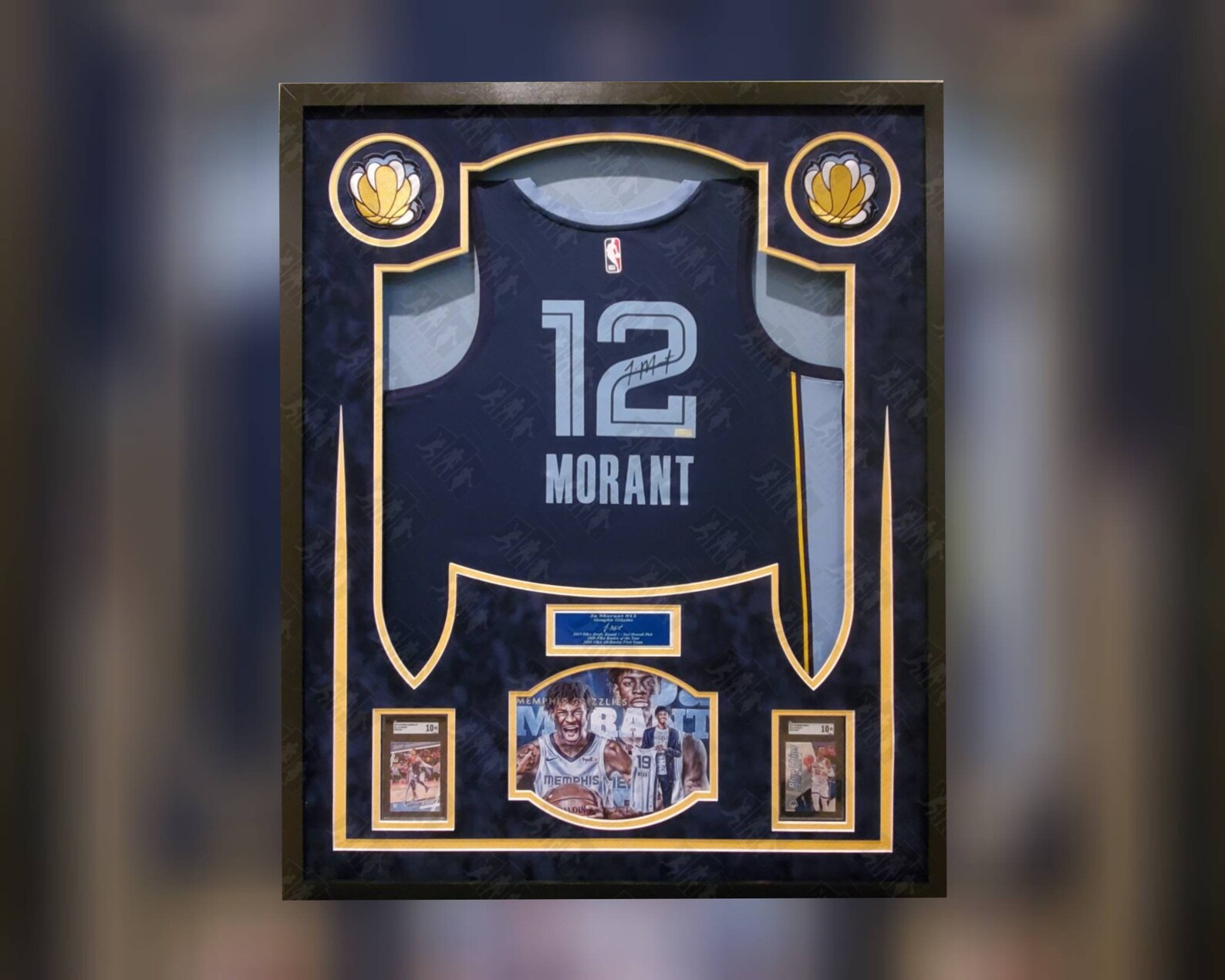 Ja Morant Autographed Signed Framed Memphis Grizzlies Jersey Etsy