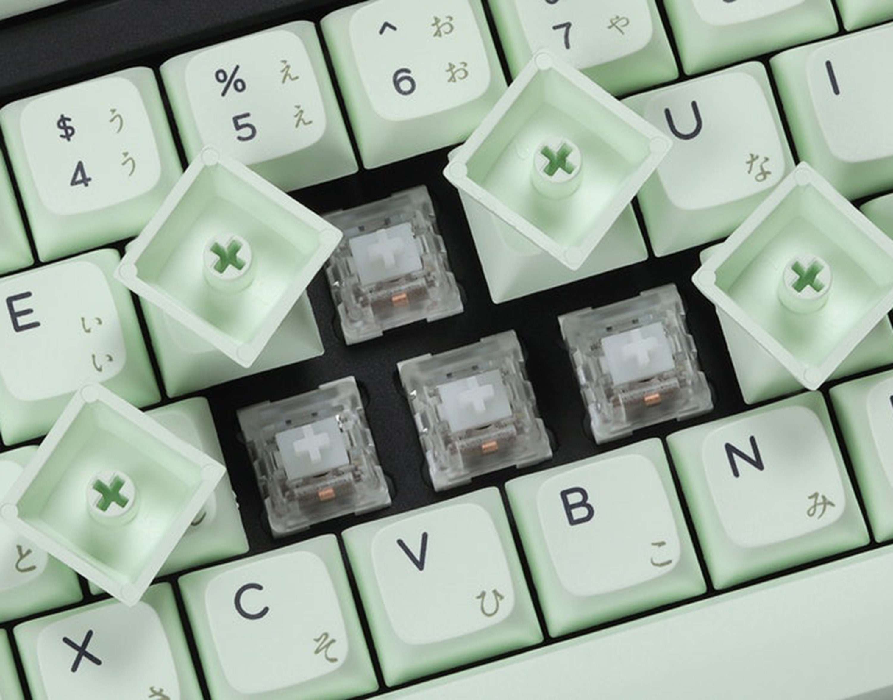 Matcha Theme PBT Keycap Set for Mechanical Keyboard XDA Etsy