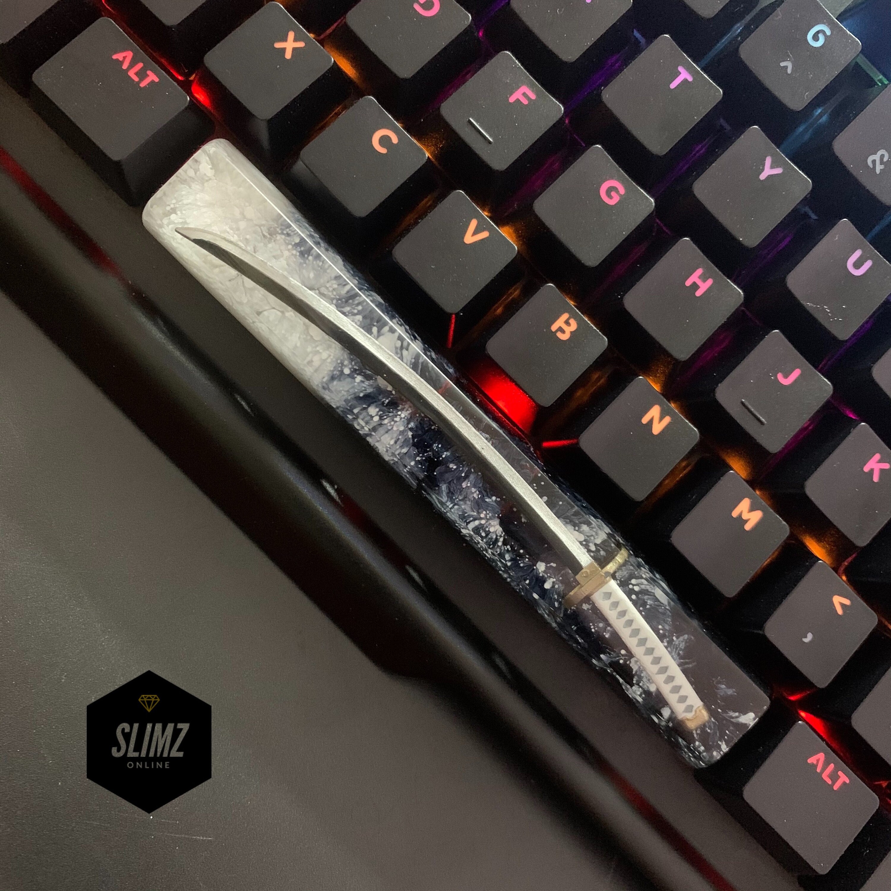 Custom Spacebar Keycap Japan Sword Katana Resin Keycap Etsy UK