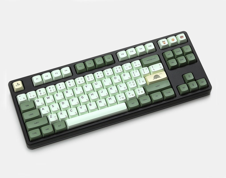 Matcha Theme PBT Keycap Set for Mechanical Keyboard XDA Etsy
