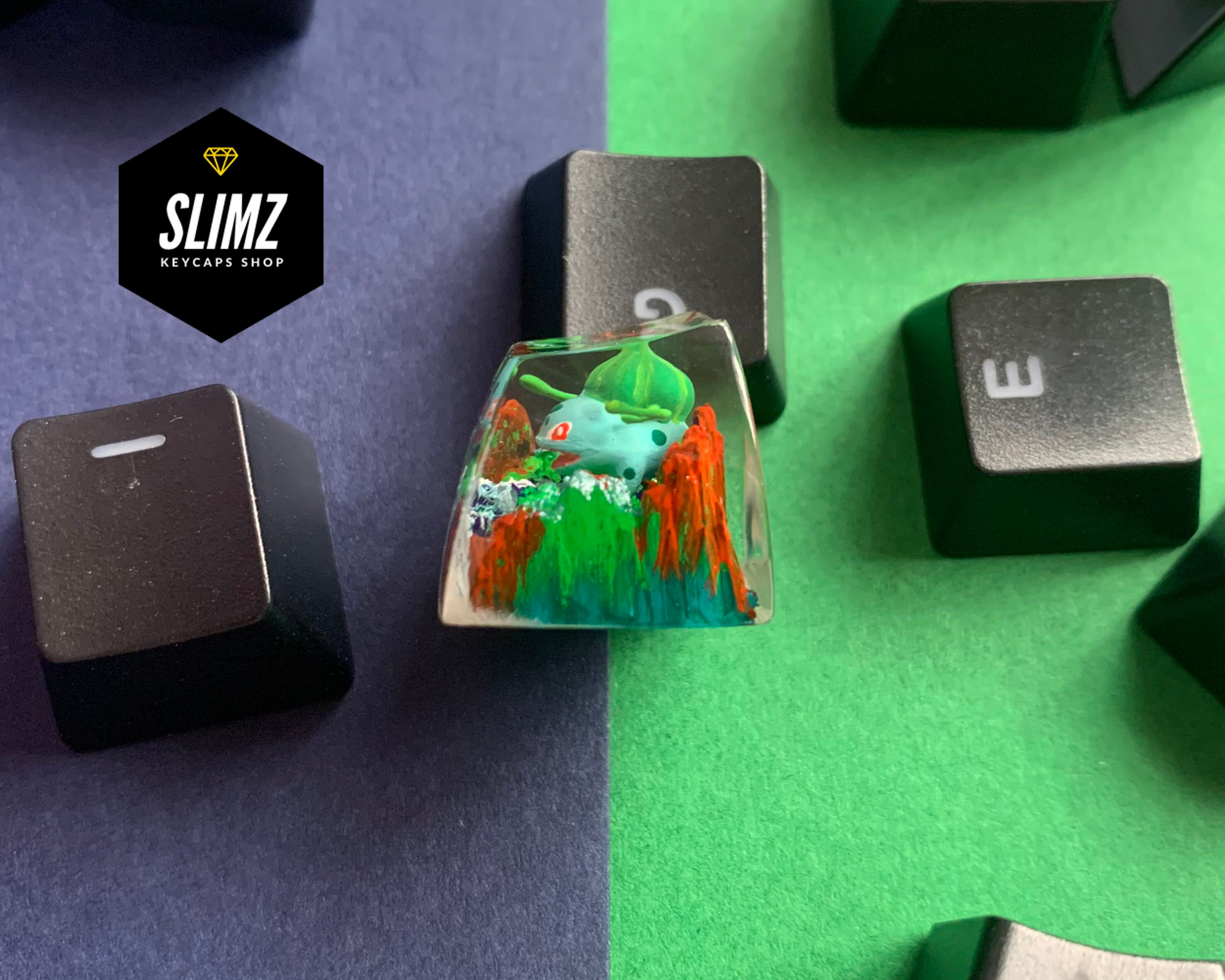 Custom Pokemon Handmade Keycap Resin Keycap Artisan Keycap Etsy