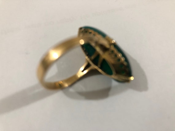 18 k solid gold Emerald ring - image 6