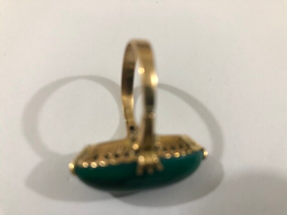 18 k solid gold Emerald ring - image 10