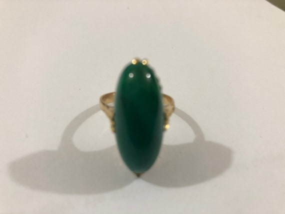 18 k solid gold Emerald ring - image 9