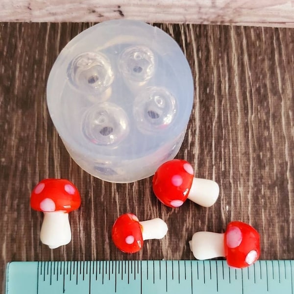 Mushrooms silicon mold sugarcraft for gumpaste fondant chocolate polymer clays resin, doll house accessories earing mushrooms,