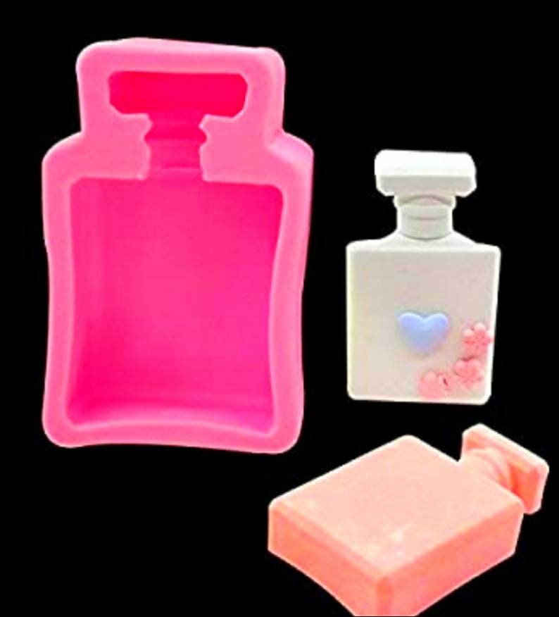 Perfume Bottle Shape Flexible Silicon Mold Fondant Gumpaste 