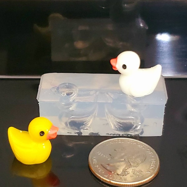 Mini molds duck 3 D baby duck, polymer clay,  fondant,  gumpaste, resin Uv and epoxshower, toy baby  item  flexible transparent silicon mold