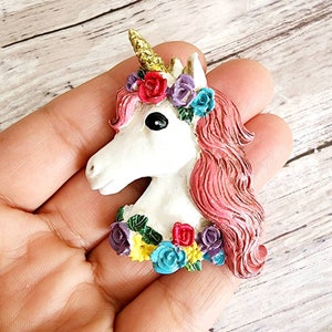 Unicorn silicon mold, sugarcraft gumpaste-fondant chocolate hard candy, soap, candle,  plaster,   polymer clay,  cold porcelain