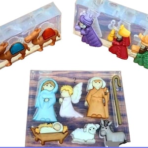 Sacred family, nativity,camel, birth nativity wiseman angel, christening, nativity Christmas gift,  soap,plaster,chocolate, fondant