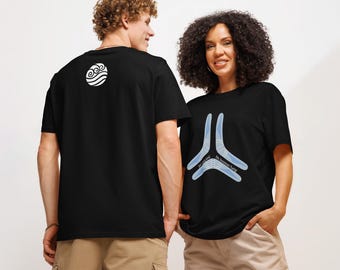 BoomerAang ATLA Unisex-T-Shirt mit geripptem Halsausschnitt