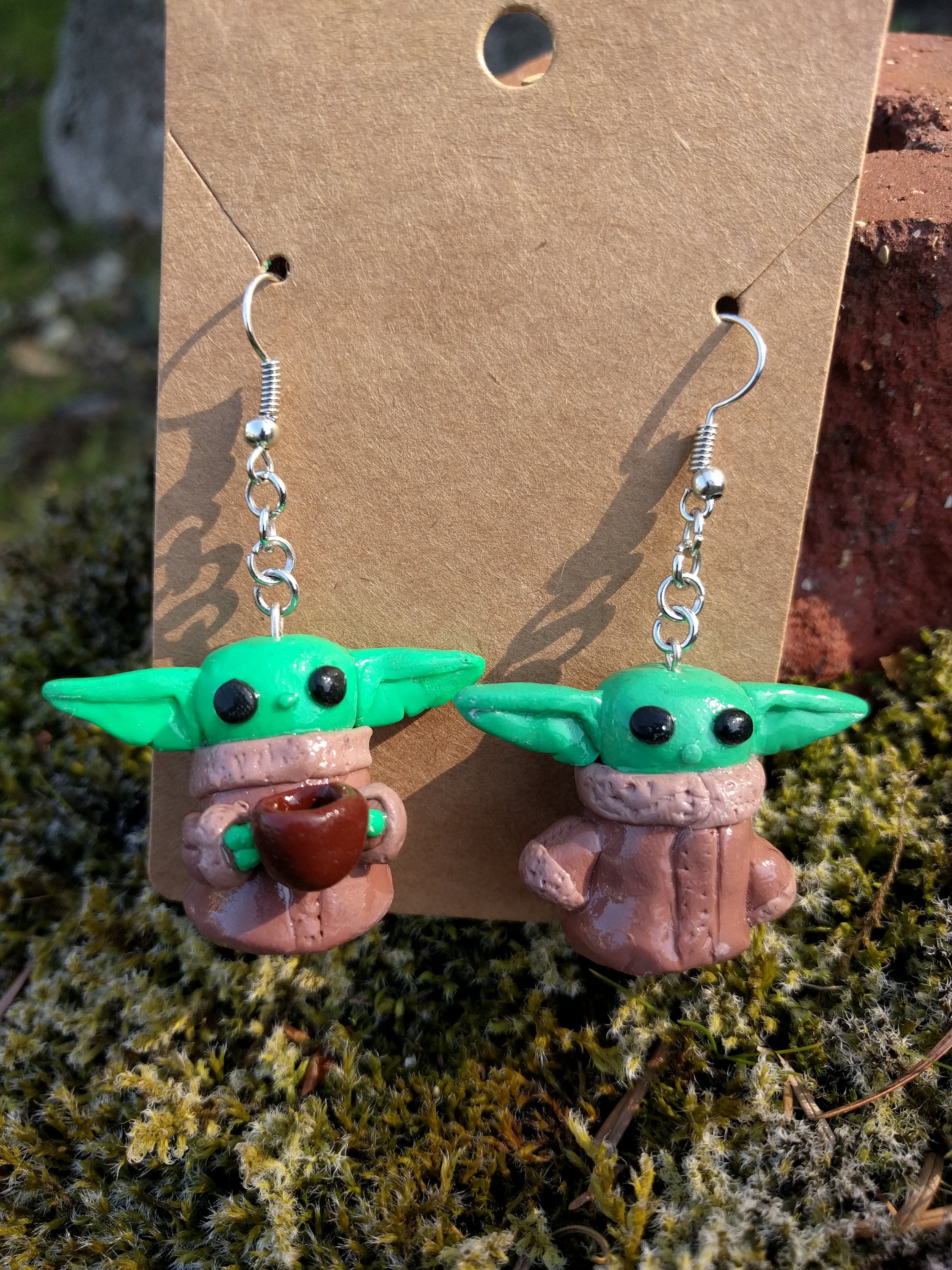 The Mandalorian inspired Baby Yoda earrings Etsy