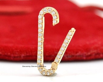 9K Gold Diamond Enhancer Holder: Elongated Oval Multi-Charm