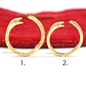 9K Gold Diamond Snake Charm Enhancer, Solid Gold Snake Enhancer, 9K Charm Enhancer, 9K Designer Charm, 9K Enhancer Connector, Enhancer gold