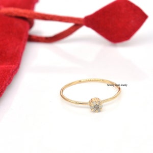 Diamond Flower Ring, Flower Engagement Ring, Diamond Solitaire Ring, 925 Silver Pave Ring, Diamond Cluster Ring