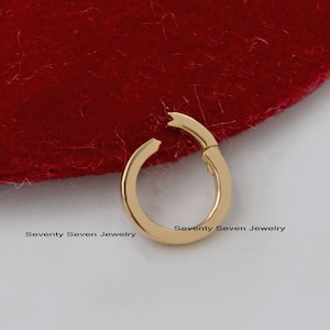 9K Gold Charms Holder Enhancer, 9K Solid Enhancer, 9K Charms Push Lock Necklace, 9K Gold Charm Link Lock, 9K Gold Clasp Lock Finding Jewelry