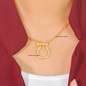 Silver Shackle Lock, Screw Shackle Carabiner, Christmas Shackle Lock, Shackle Connector Lock, Shackle Lock, Shackle Lock Jewelry
