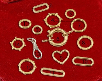 925 Silver Charm Holder, Enhancer, Charm Holder, Charms Enhancer, Star Charm Holder, Multiple Charm Holder, Multiple Enhancer, Enhancer Link