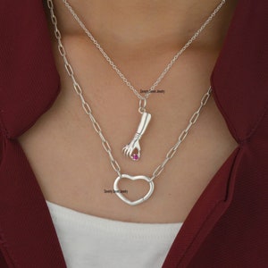 925 Silver Figa hand Necklace, Ruby Figa Pendant Jewelry, Figa Pendant, Figa  Charm Pendant, Figa Hand Pendant, Gemstone Mano Fico Pendant