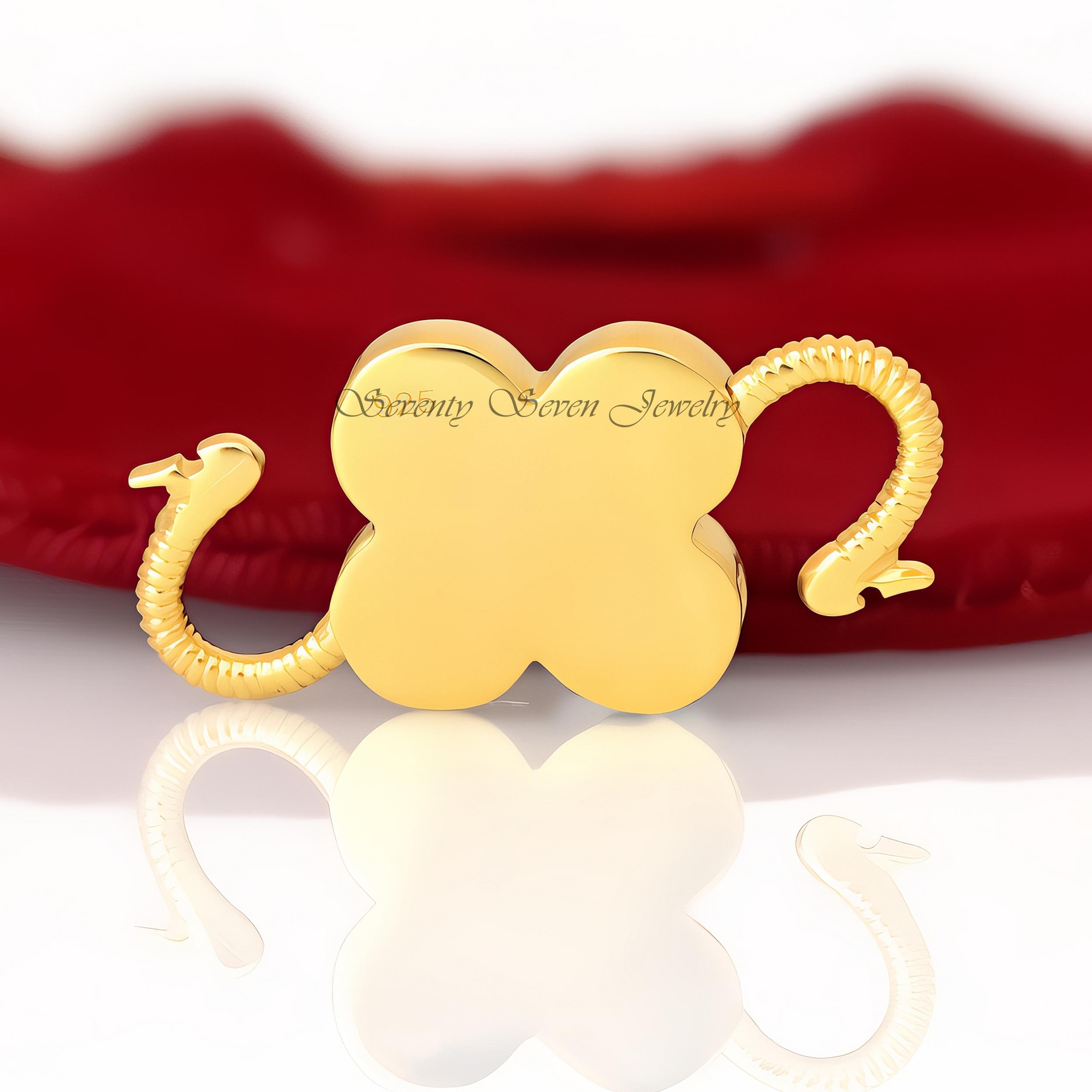 14K Gold Gemstone Floral Padlock: Vintage Designer Pendant (30*16 MM) - View 5 - Seventy Seven Jewelry | SKU: SSMJP65-14KYGPQ 14K Gold Gemstone Floral Padlock: Vintage Designer Pendant (30*16 MM) - View 5 - Seventy Seven Jewelry | SKU: SSMJP65-14KYGPQ