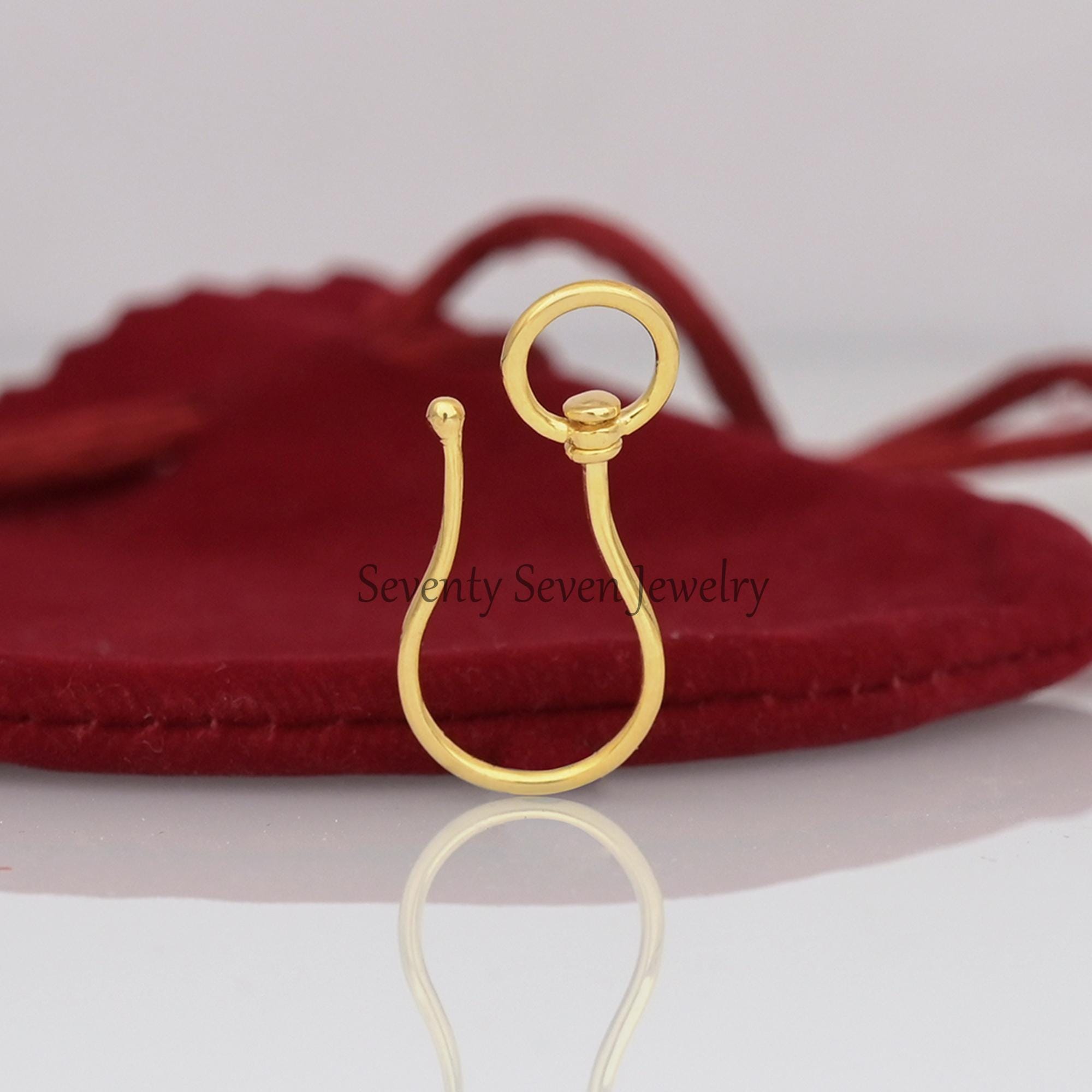 925 Silver Shepherd Hook Pendant: Charm Holder, Anchor Enhancer (25mm) - View 3 - Seventy Seven Jewelry | SKU: SSMJP1147-SLNS 925 Silver Shepherd Hook Pendant: Charm Holder, Anchor Enhancer (25mm) - View 3 - Seventy Seven Jewelry | SKU: SSMJP1147-SLNS