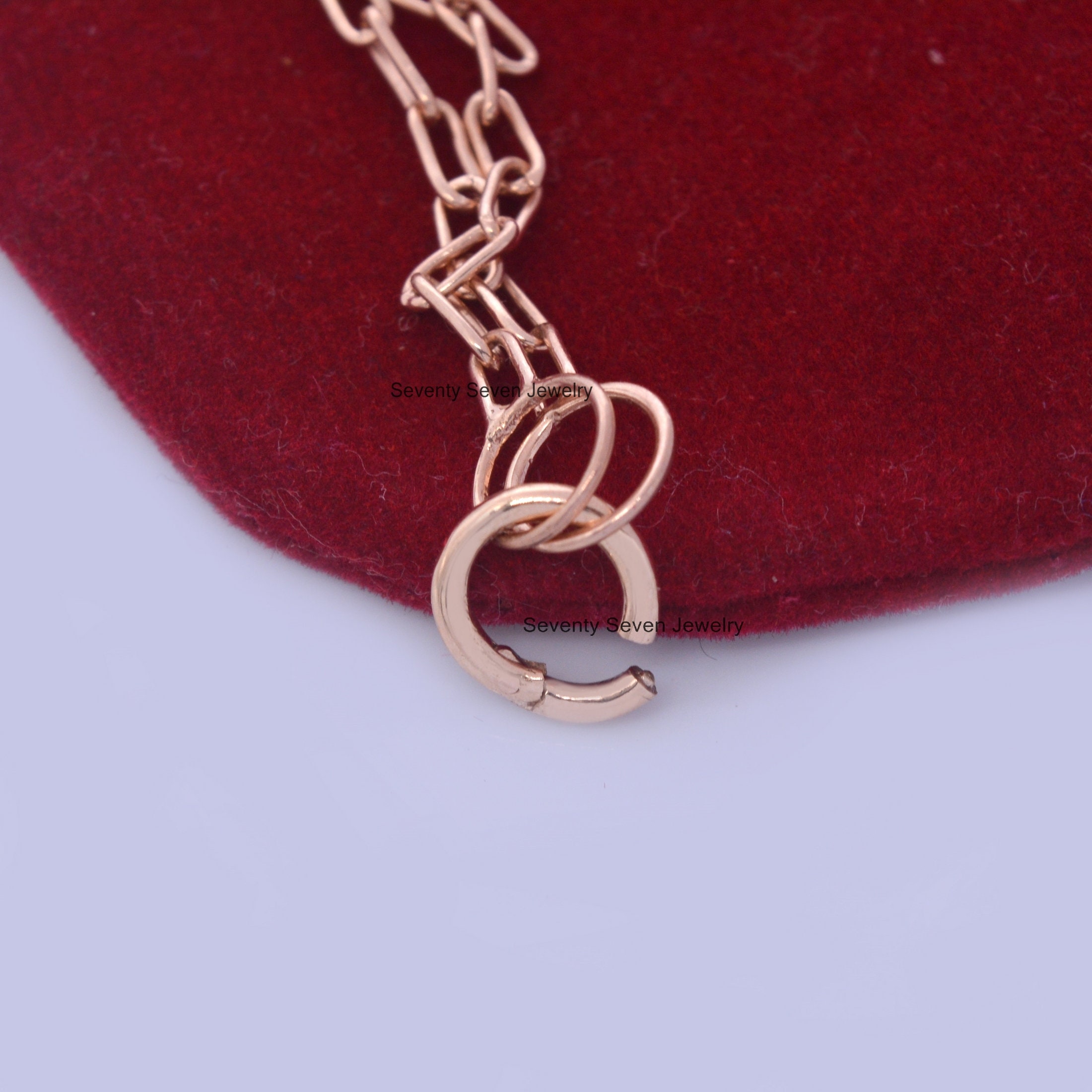 14k Gold Round Enhancer Lock: Charm Holder Necklace (10MM, 18 Inch) - View 4 - Seventy Seven Jewelry | SKU: SSMJH482-14KYG-10 14k Gold Round Enhancer Lock: Charm Holder Necklace (10MM, 18 Inch) - View 4 - Seventy Seven Jewelry | SKU: SSMJH482-14KYG-10